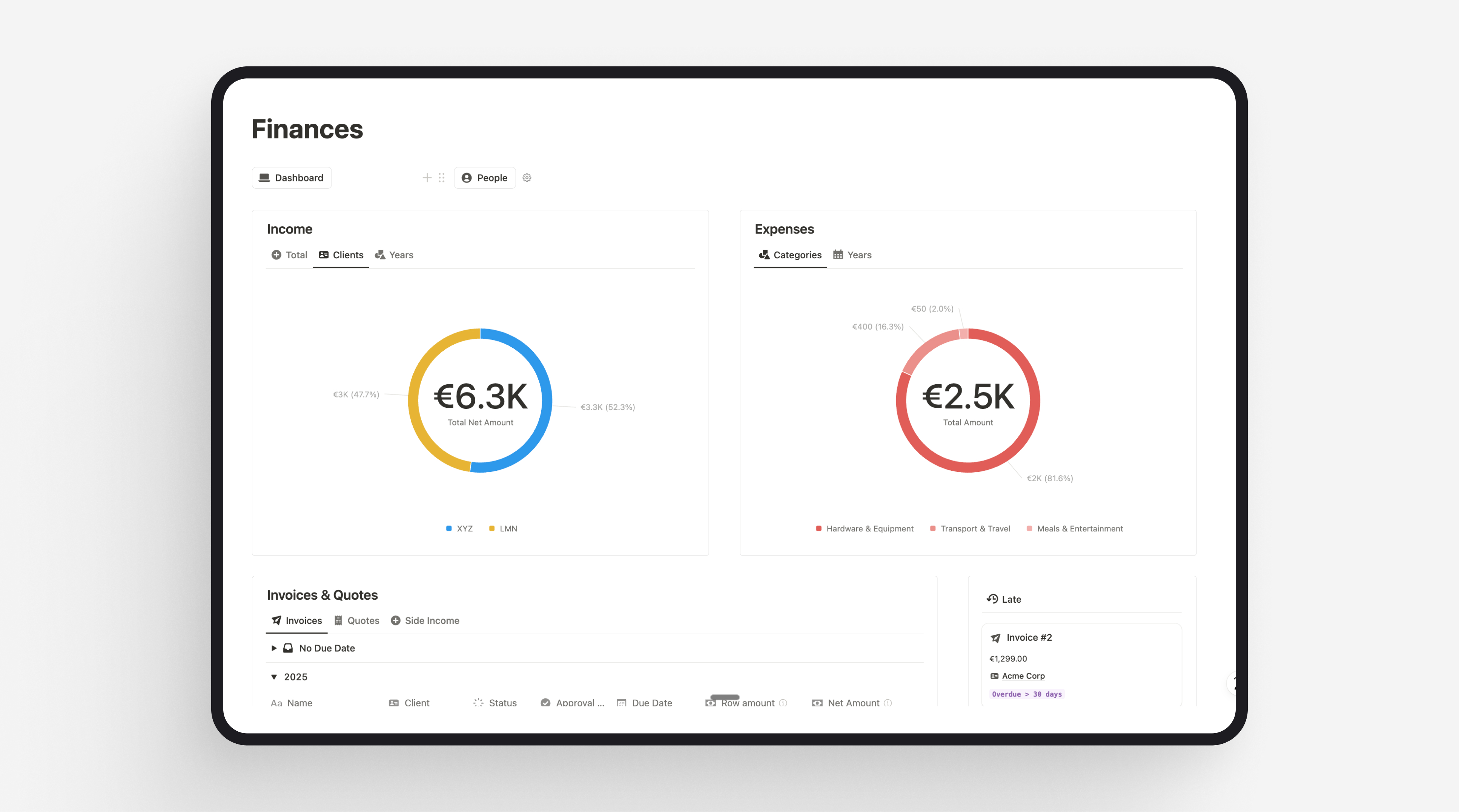 Freelance OS Template Preview